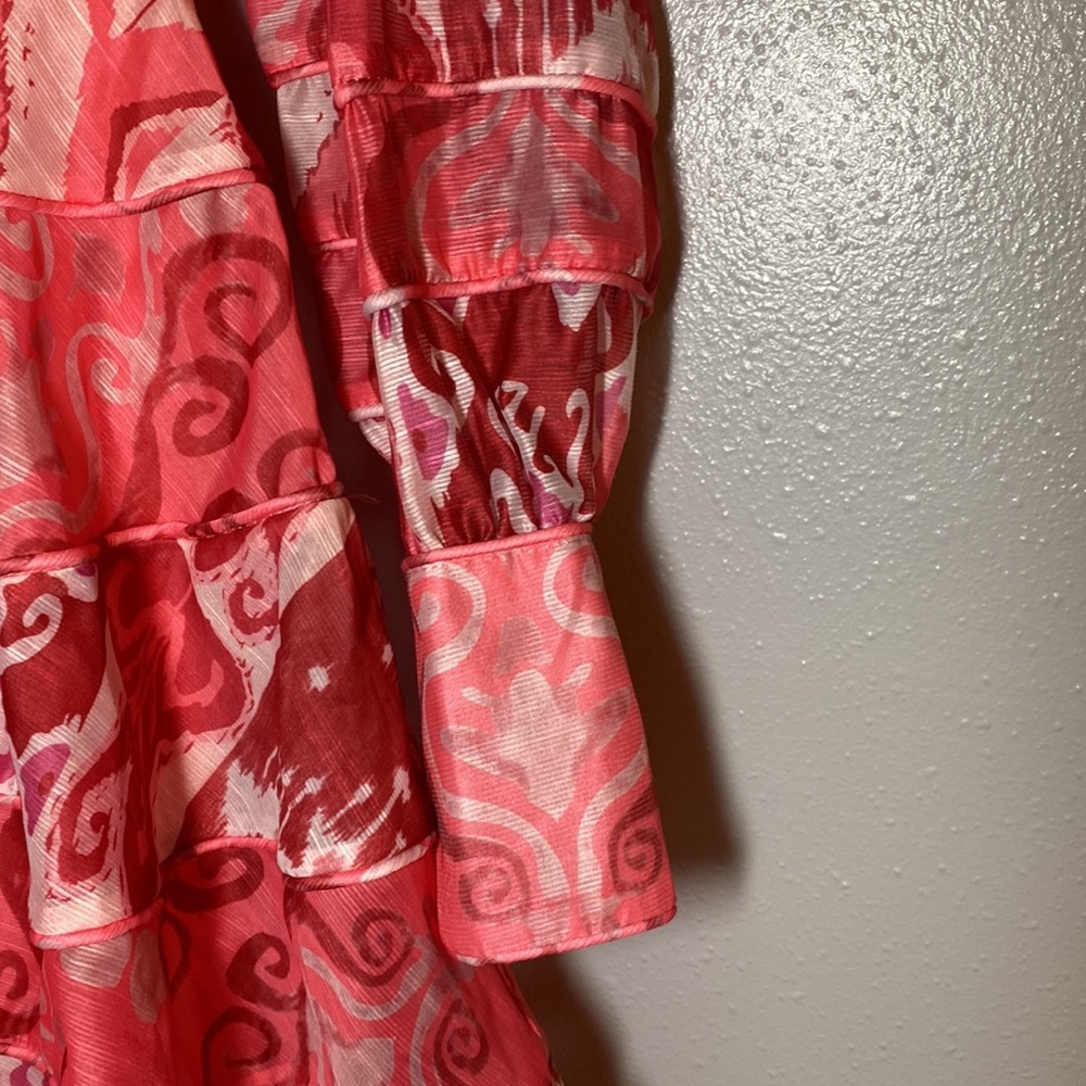 Lilly’s Kloset Red Geometric Dress Size S - Picture 10 of 14